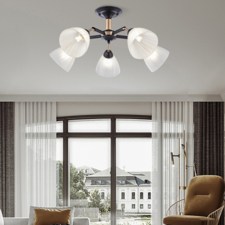 Накладная люстра Arte Milano 324108/5 BK+FG