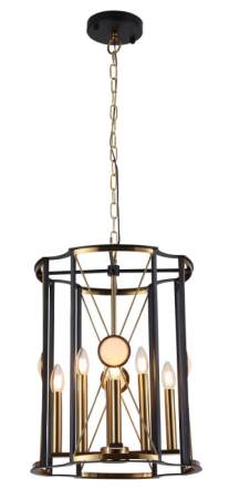 Подвесная люстра Crystal Lux TANDEM SP8 D490 GOLD