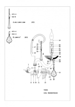 Бра Lightstar 722624