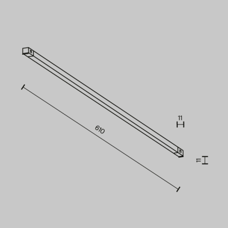 Светильник на шине Maytoni Technical TR240-2-12W3K-B