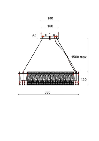 Подвесная люстра Fluorite FL1054-6P