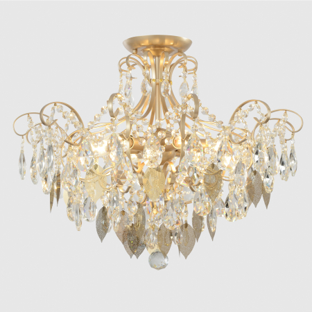Crystal Lux Светильник потолочный Crystal Lux ESMIRALDA PL6 GOLD