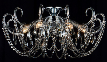 Накладная люстра Crystal Lux IMPERIA PL6 CHROME/SMOKE