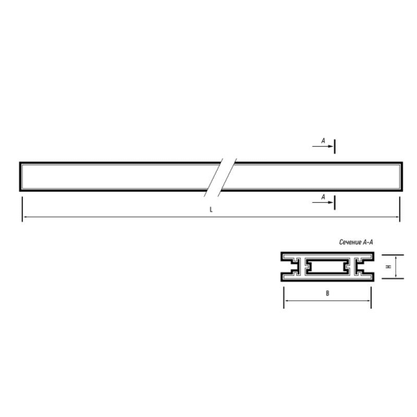 Шинопровод Метр16 1M-BL 1000х16мм накладной низковольтный Pro черн. JazzWay 5057234