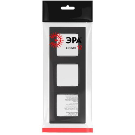 Рамка 3-м 12-5203-06 Классик черн. Эра Б0067694