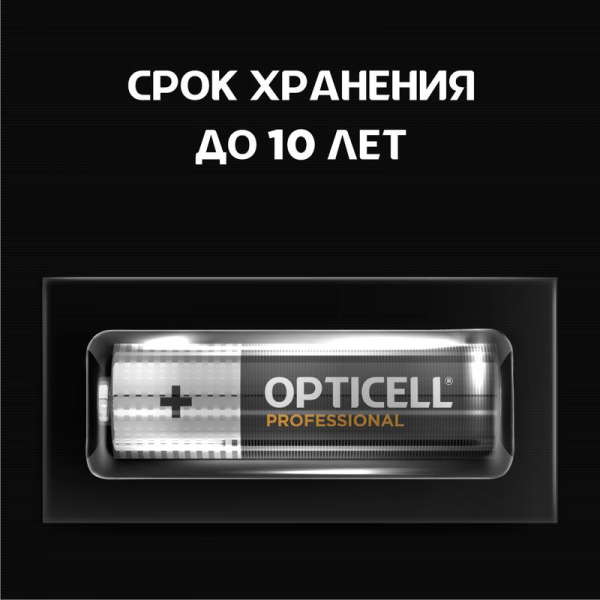 Элемент питания алкалиновый AA/LR6 (блист. 4шт) Professional Opticell 5052001