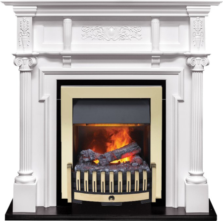 Dimplex Каминокомплект Oxford - Белый с очагом Danville Brass FB2