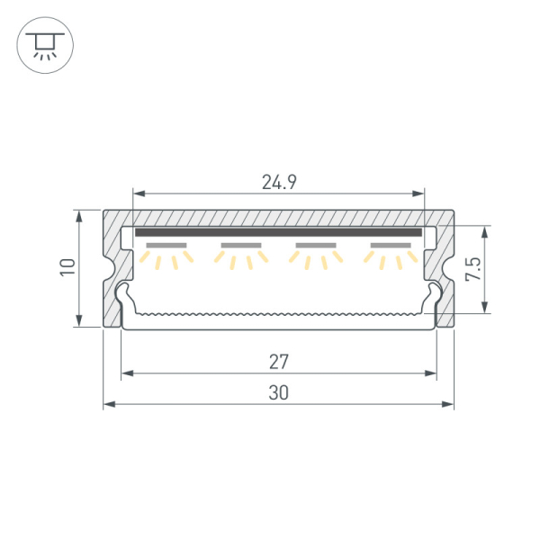 Профиль Arlight 061543