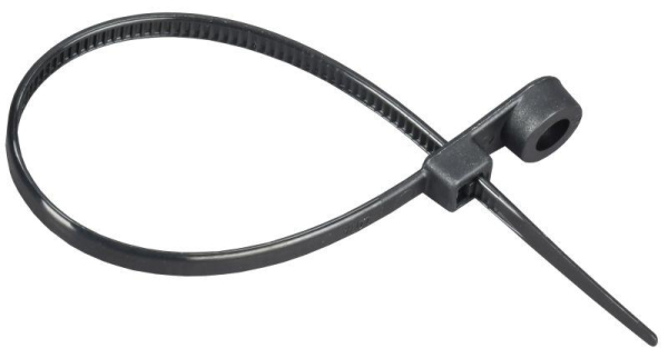 Хомут 3.6х150мм P6.6 с винтовым креплением черн. (уп.100шт) IEK UHH12-D036-150-100-K02