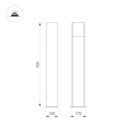 Садово-парковый светильник Arlight 054980