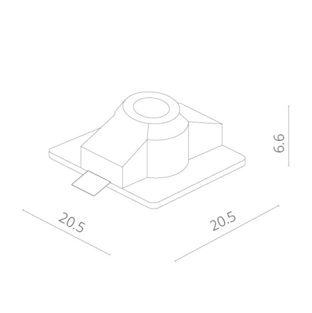 Встраиваемый светильник ARTE Lamp A9410PL-1WH