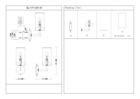 Бра ST-Luce SL1171.301.01