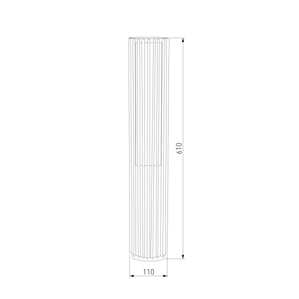 Садово-парковый светильник Elektrostandard 35189/F 3000K черный