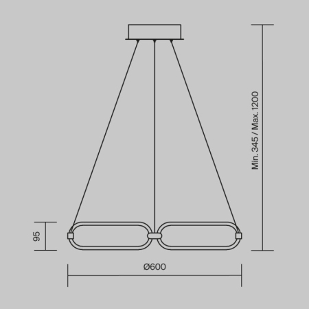 Подвесная люстра Maytoni MOD017PL-L50MG