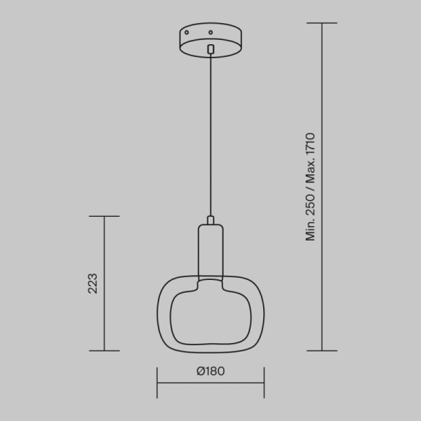 Подвесной светильник Maytoni MOD411PL-01G