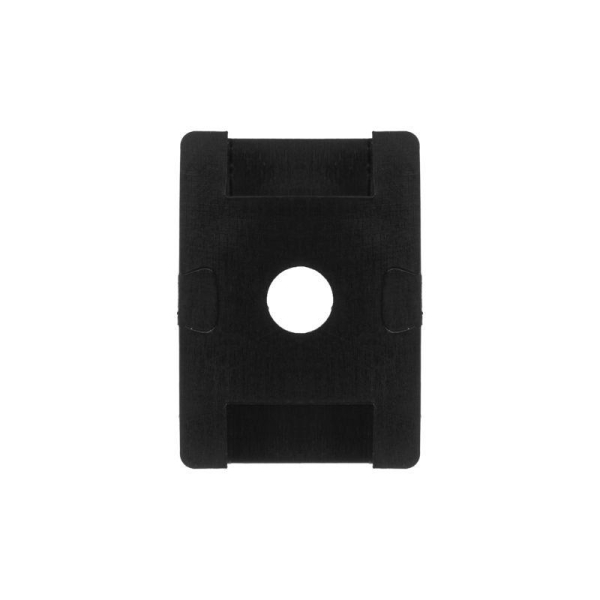 Площадка для крепления стяжки 22x16х4 мм, черная (10 шт/уп) REXANT