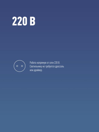 Лампа светодиодная HВтLED 50Вт 220В E40 6500К Космос LksmHWLED50WE4065