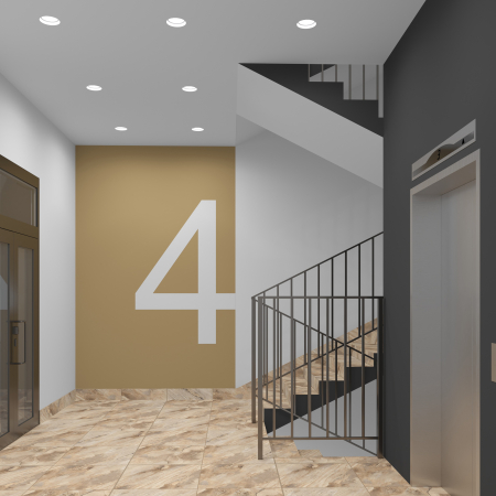 MIZAR FLAT Встраиваемый потолочный гипсовый светильник