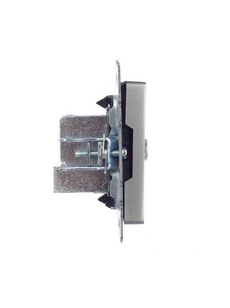 Розетка телевизионная проходная TV СП Brite РТВ10-0-БрС механизм сталь IEK BR-A10-P-K46