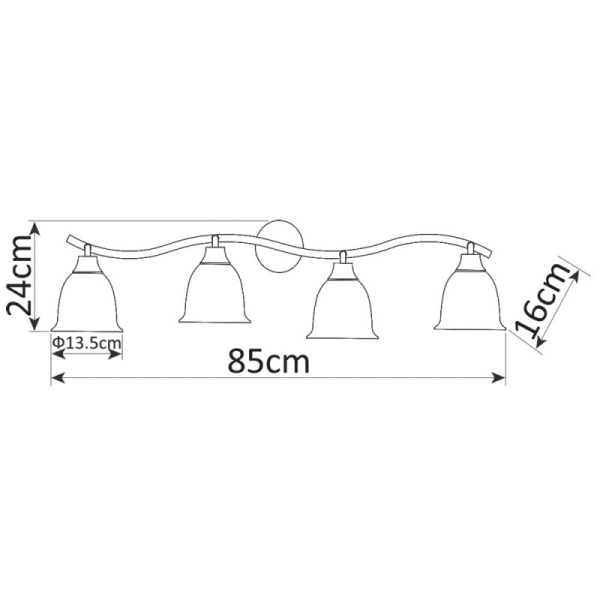 Спот ARTE Lamp A9557PL-4CC