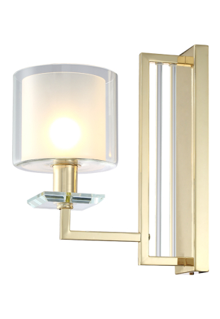 Crystal Lux Бра Crystal Lux NICOLAS AP1 GOLD/WHITE