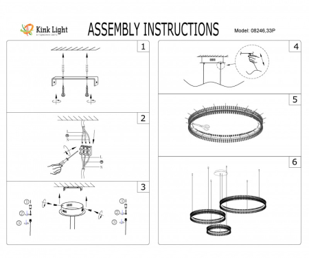 Подвесной светильник Kink Light 08246,01P
