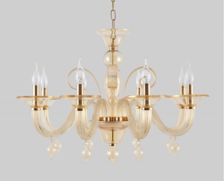 Подвесная люстра Crystal Lux CAETANO SP-PL8 AMBER