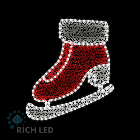 2Д Елочная игрушка Конёк, 800х660 мм, 24В, Деколэйс, Теплый белый