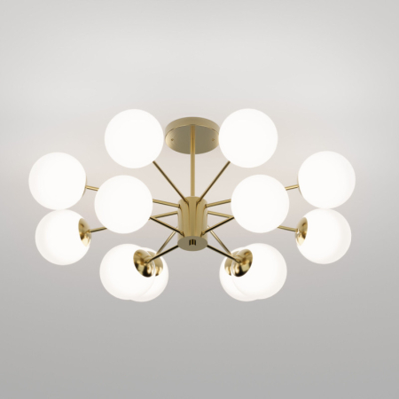 Люстра на штанге Eurosvet 502002/12 латунь