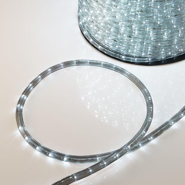 Дюралайт LED двухжильный 230В 13мм 36 LED/м БЕЛЫЙ постоянное свечение модуль 1м бухта 100м NEON-NIGHT