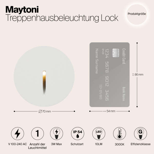 Светильник для ступеней Maytoni O014SL-L3W3K