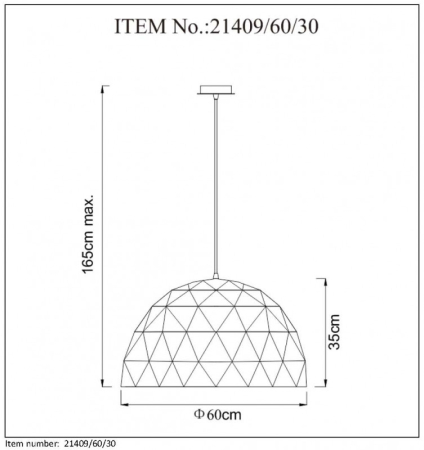 Подвесной светильник LUCIDE 21409/60/30