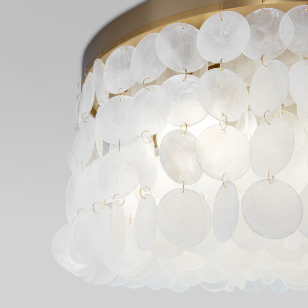 Накладная люстра Eurosvet 60084/5 латунь/перламутр Smart