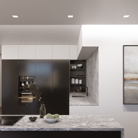 MAIA 80 FLAT Встраиваемый потолочный гипсовый светильник