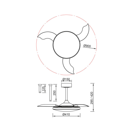 Подвесной светильник Mantra 9056