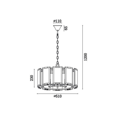Подвесная люстра Vele Luce VL3004P05