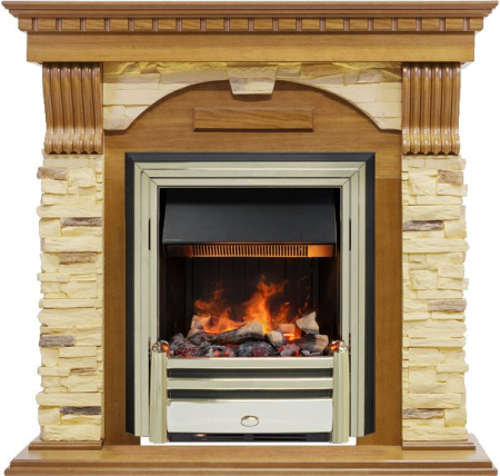 Dimplex Каминокомплект Dublin -  Дуб / Сланец с очагом Cavendish
