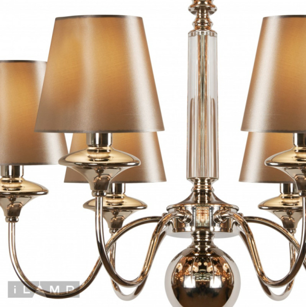 Подвесная люстра iLamp P2406-6 Nickel