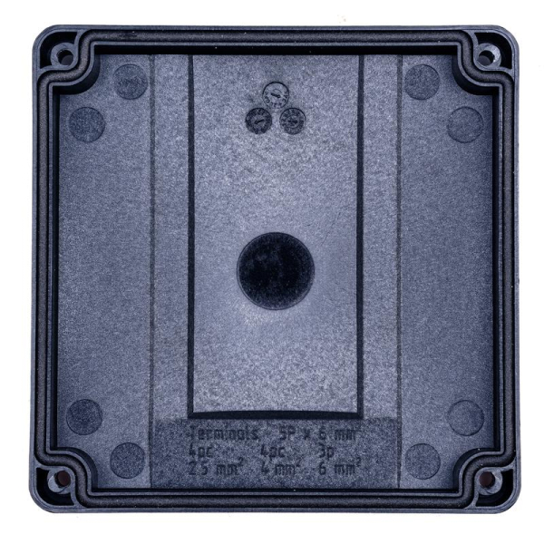 Коробка распределительная 110х110х67мм IP 65 в компл. с клеммным рядом 5х6кв.мм 41А черн. EXTHERM Extherm JB-60-BL