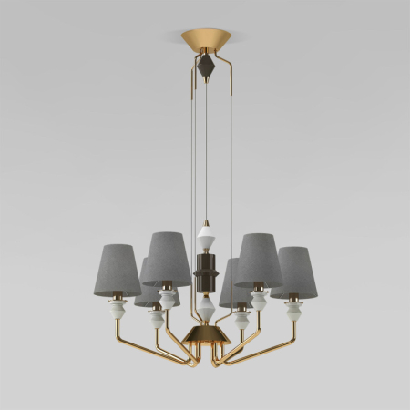 Подвесная люстра Eurosvet 101012/6 латунь Smart