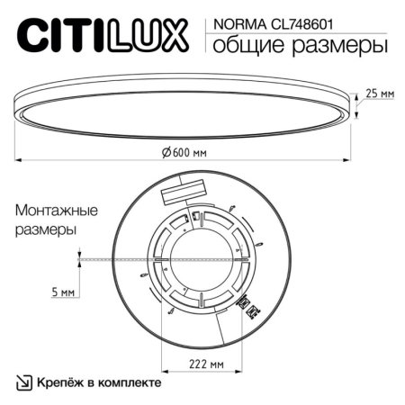 Накладной светильник Citilux CL748601