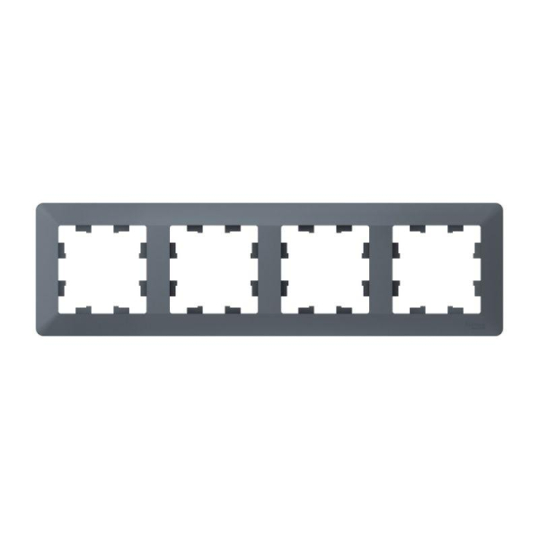 Рамка 4-м AtlasDesign Air грифель/дым. черн. SE ATN220704