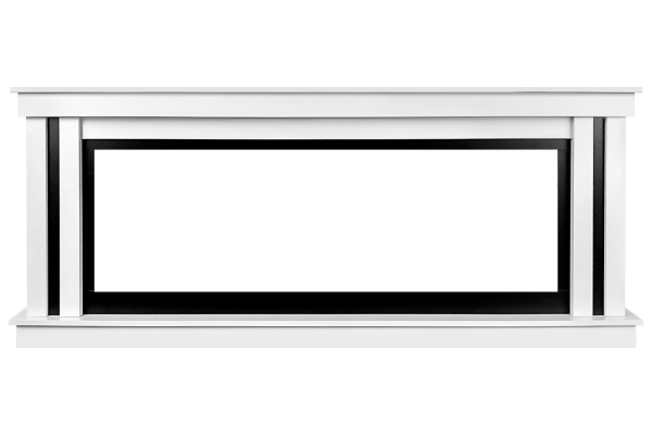 Royal Flame Каминокомплект Cosmo 60 (Разборный) - Белый с черным с очагом Vision 60 LOG LED