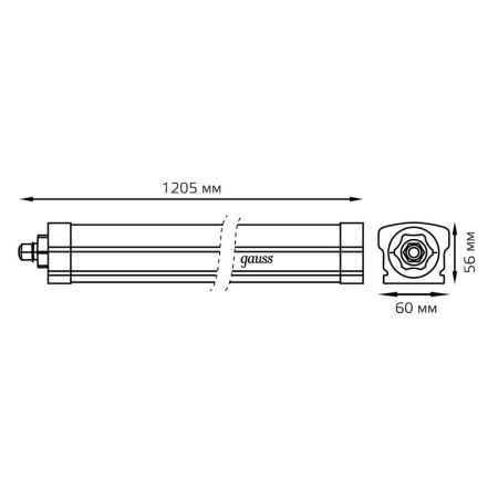 Светильник промышленный Gauss 843425336A