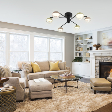 Люстра на штанге Escada 10271/6LED Gold/Copper