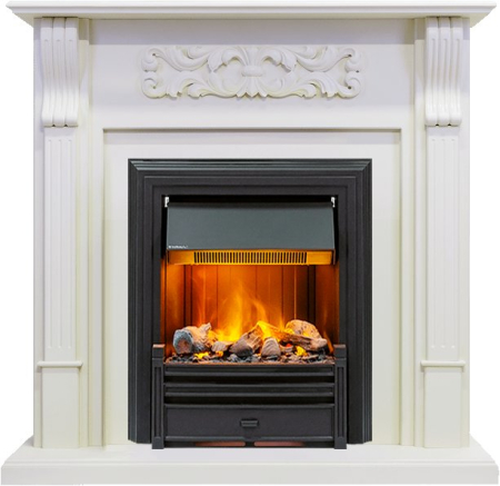 Dimplex Каминокомплект Venice - Фактурный белый с очагом Brookline Black