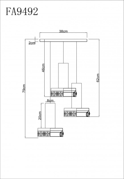 Подвесной светильник Ambrella Light FA9492