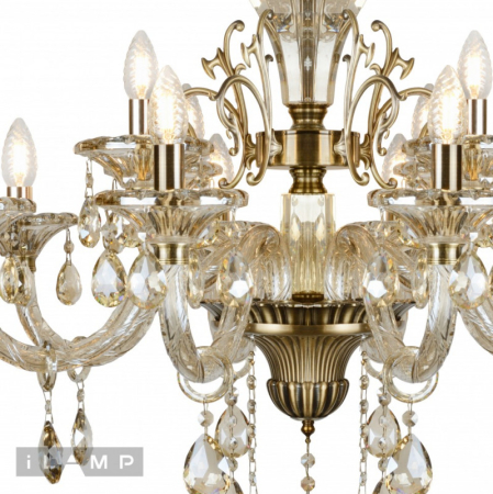 Подвесная люстра iLamp 61079-8+4 BR