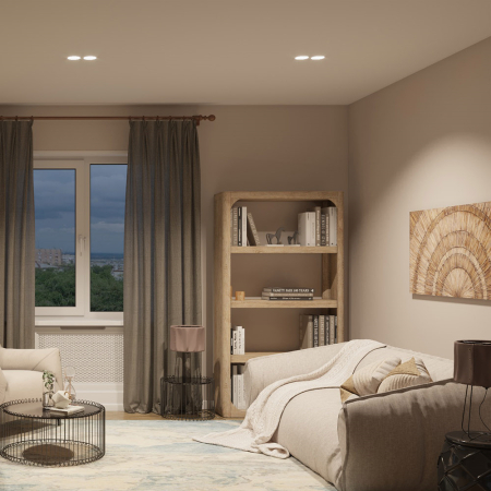 IZAR 80 DUO FLAT Встраиваемый потолочный гипсовый светильник