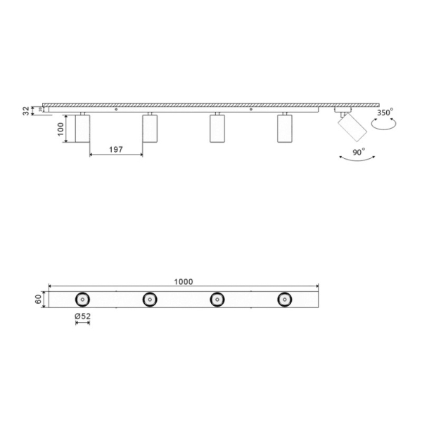 База накладная SWG pro MINI-VL-M14-BL